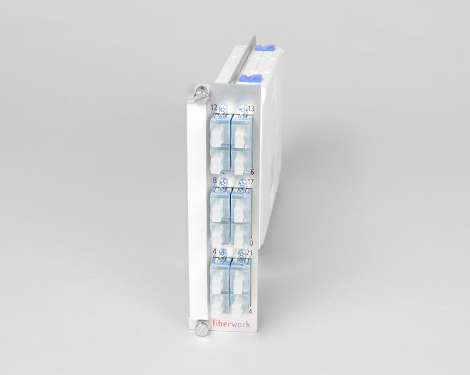 Einschubmodul 7TE, 24 x LCPC, 9/125µm (6xLCPC quad)