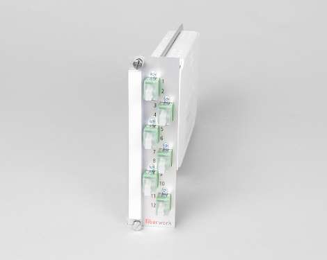 Einschubmodul 7TE, 8 x LCAPC, 9/125µm (4xLCAPC duplex)