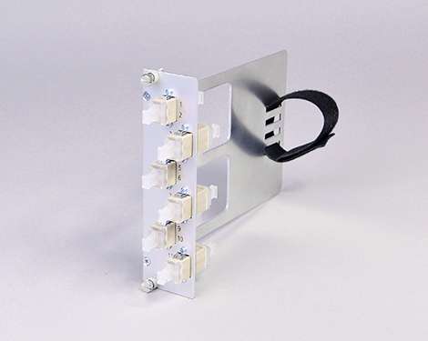 Einschubmodul 7TE, 2 x LCPC, OM1, mit Klett (1xLCPC duplex)