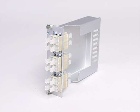 Einschubmodul 7TE, 24 x LCPC, OM1, mit Überlängenfach (6xLCPC quad)