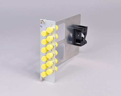 Einschubmodul 7TE, 12 x FCAPC, SM, mit Bügel