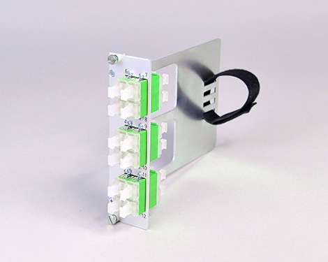 Einschubmodul 7TE, 24 x LCAPC, SM, mit Klett (6xLCAPC quad)
