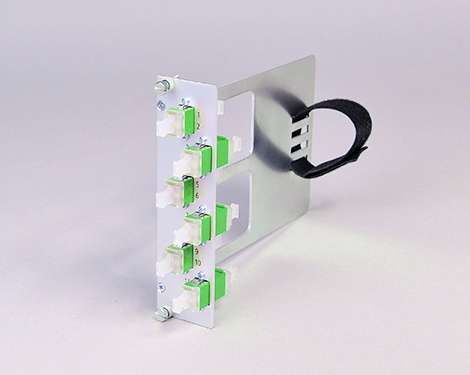 Einschubmodul 7TE, 2 x LCAPC, SM, mit Klett (1xLCAPC duplex)