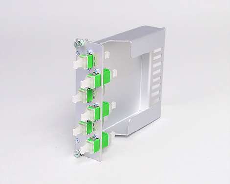 Einschubmodul 7TE, 2 x LCAPC, SM, mit Überlängenfach (1xLCAPC duplex)