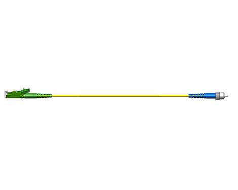 Simplex Patchkabel, 1.7mm, E2000APC-FCPC, 9/125µm, 15.0m