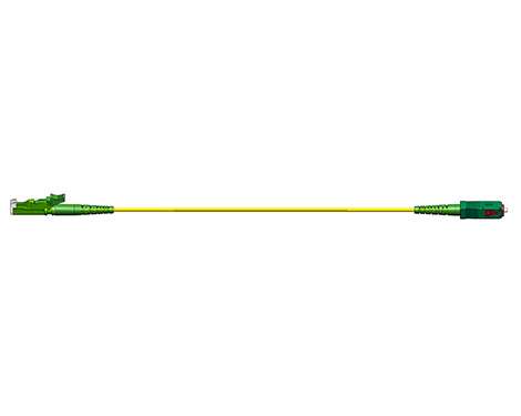 Simplex Patchkabel, 1.7mm, E2000APC-SCAPC, 9/125µm, 0.5m