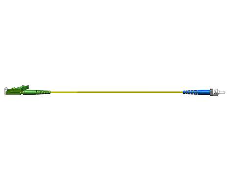 Simplex Patchkabel, 1.7mm, E2000APC-STPC, 9/125µm, 15.0m