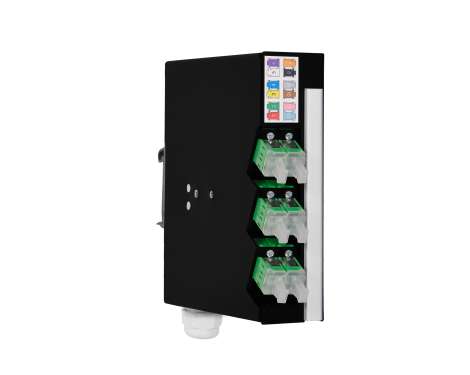 Hutschienen Box mini, Stahl, 6 x LCAPC, 9/125µm (3xLCAPC duplex)