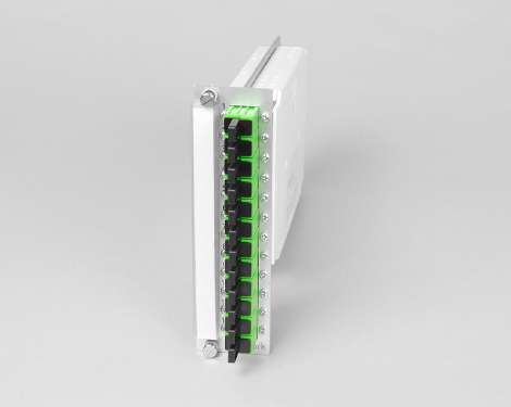 Einschubmodul 7TE, 12 x LSH APC / E2000®APC FBW, 9/125µm