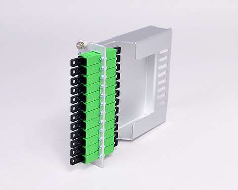 Einschubmodul 7TE, 8 x LSH APC / E2000®APC FBW, SM, mit Überlängenfach