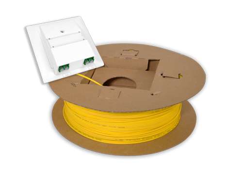 FTTH Spule vorkonfektioniert, UP Dose,OptoUP, 4 x LCAPC, 40.0m